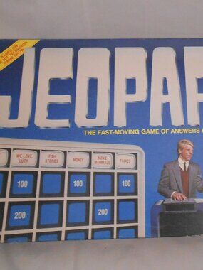 Vintage (1986) Pressman Jeopardy Board Game, Toys/Games, Quiz Game, Multi Player